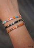 Boho Necklace, Tila Bead Choker with Bracelet, Color of Life